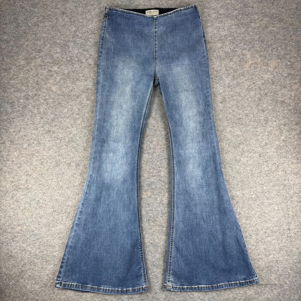 Blank Paige High Rise Flared Jeans 31" Blue Womens Small S